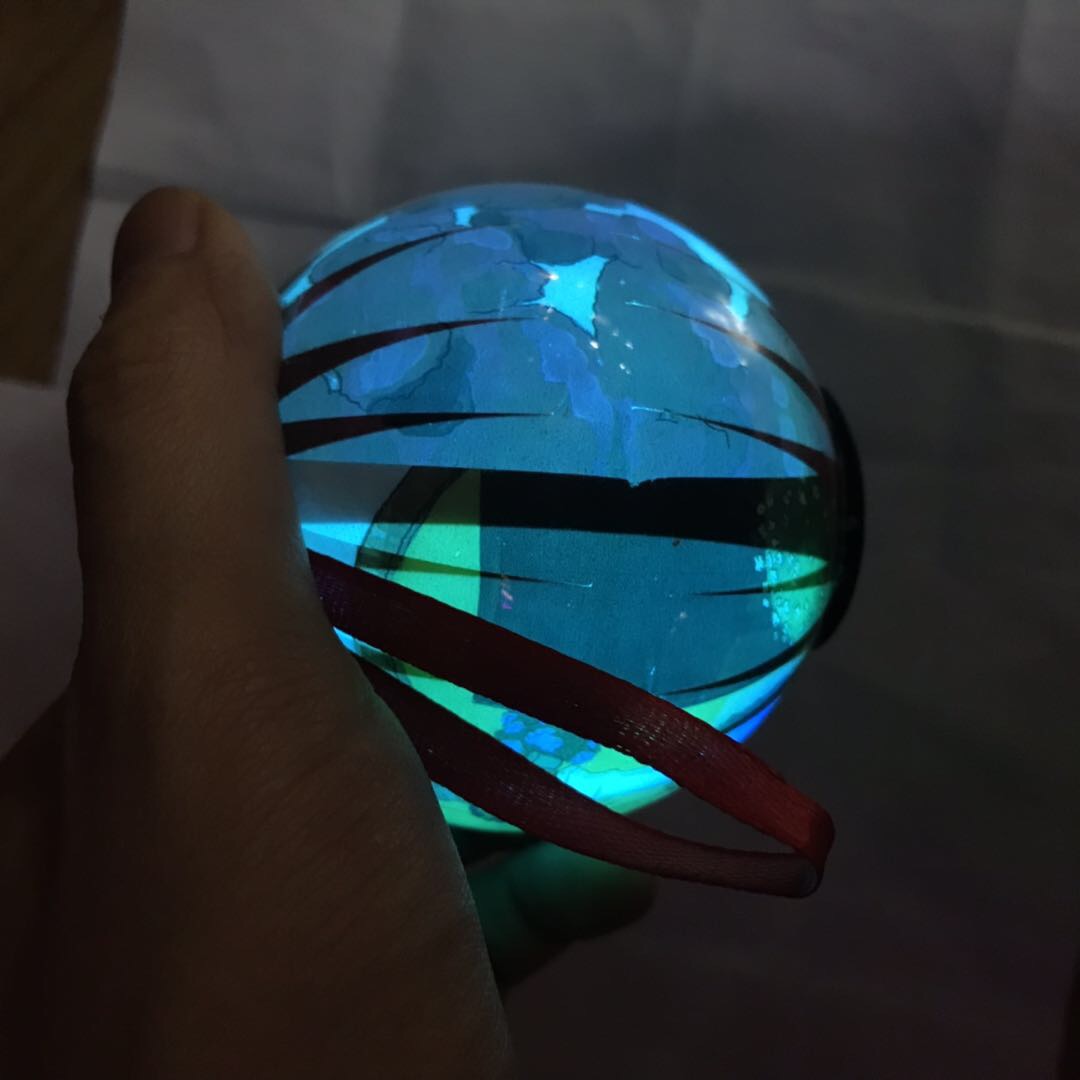 Trendy cartoon cute small ball Christmas pendant, glowing ball Specification image