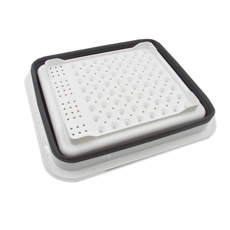 Collapsible Silicone Drain Bowl Rack Kitchen Dish Rack Retractable Dish Rack Storage Box Cutlery Filter Bowl Rack details Picture
