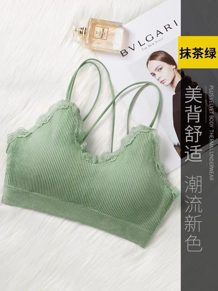 内衣女无钢圈美背文胸小胸聚拢运动背心胸罩少女学生高中抹胸裹胸