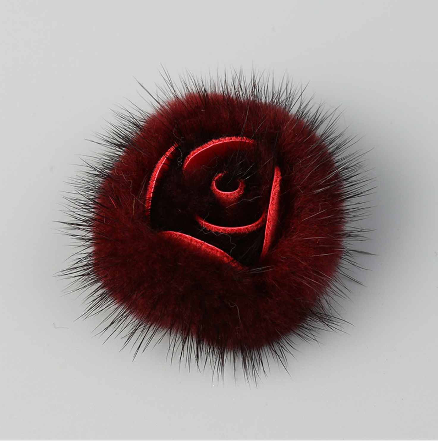 红色玫瑰花仿真花束单支手感保湿假花客厅餐桌电视柜过年装饰摆件细节图