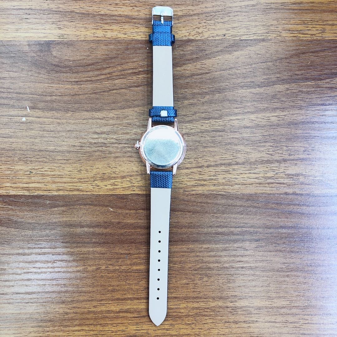 Reloj azul para las mujeres de la escuela secundaria tendencia electrónica mecánica cuarzo para las mujeres genuinas dominador a prueba de agua negro tecnología reloj de las mujeres Specification image