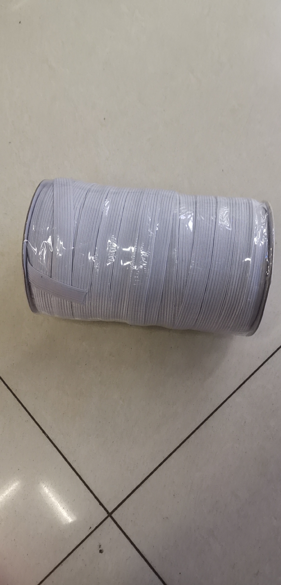 Thickened Wide Elastic Band White Flat Jump Elastic Rope Specification drawing