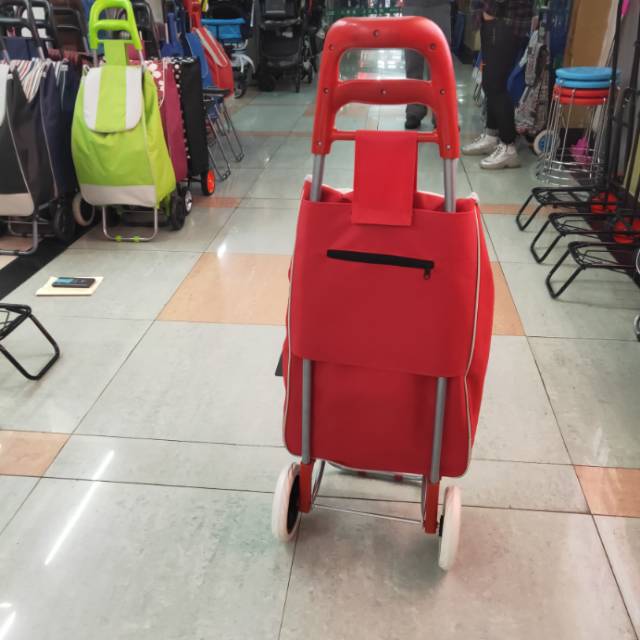 Lightweight trailer used for transporting camping gear