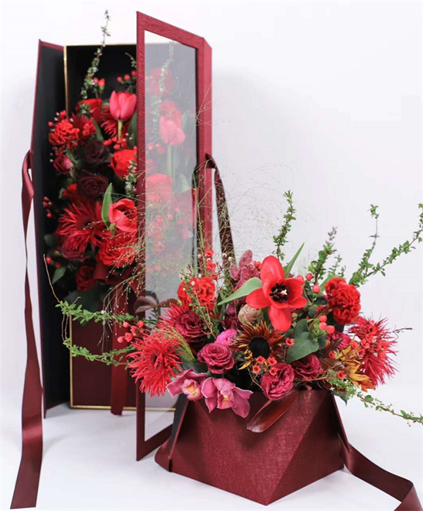 Tianxiang Craft gift boxes, creative and high-end rectangular flower gift boxes and packaging boxes, are selling well Specification drawing