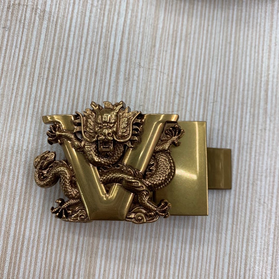 Fashion Animal Gold Men's Belt Buckle Square Plate Buckle