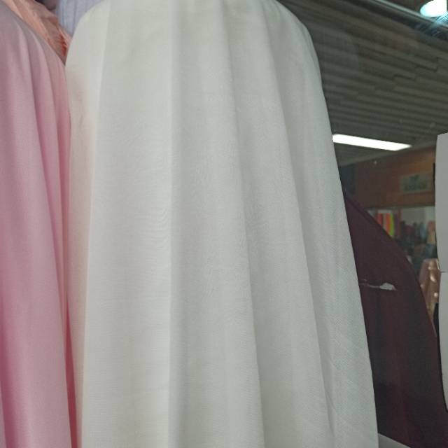 Ice Silk Mesh Cloth For Clothing Crafts And Other Fabrics Beige White