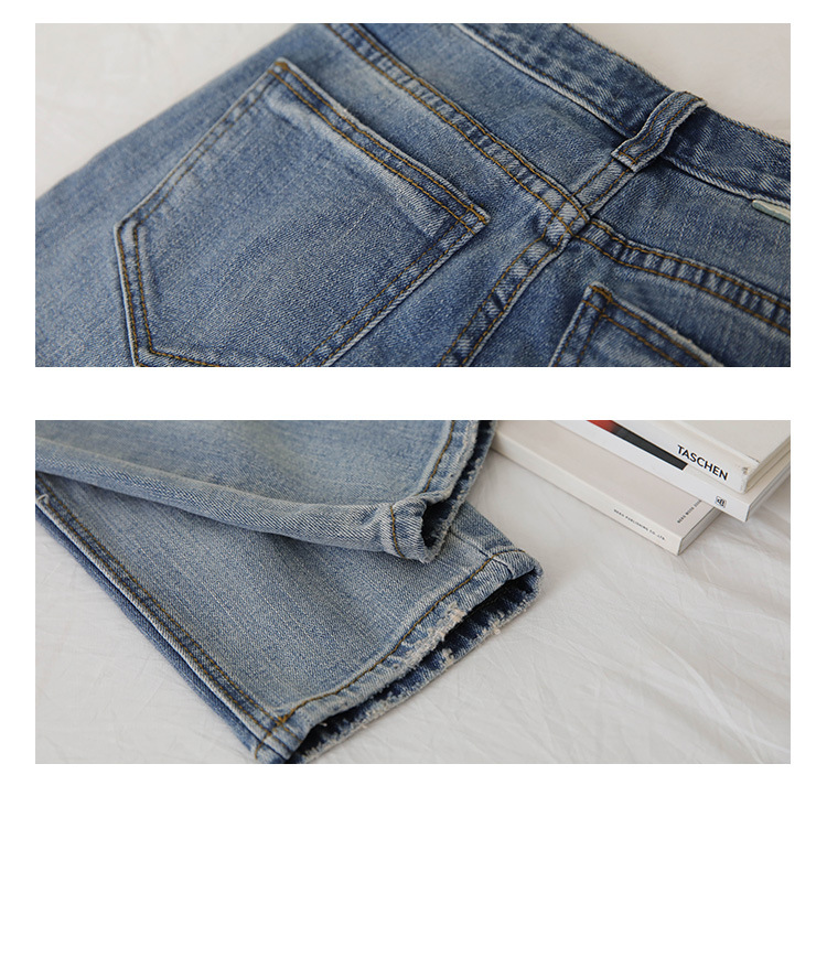 现货牛仔裤女2020秋季新款哈伦裤韩版高腰显瘦宽松产品图