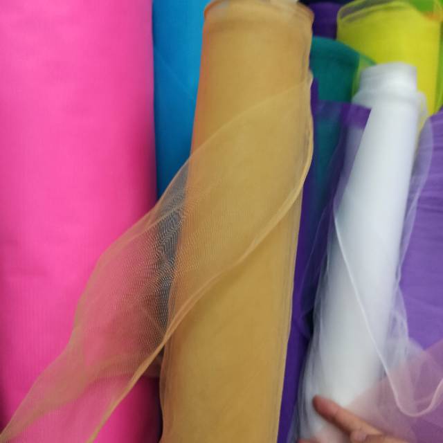 双线美国网用于头饰服饰工艺品等面料浅黄色图