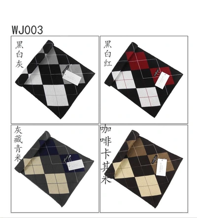 Men's Warm Fashion Trend Rhomboid Cashmere Scarf