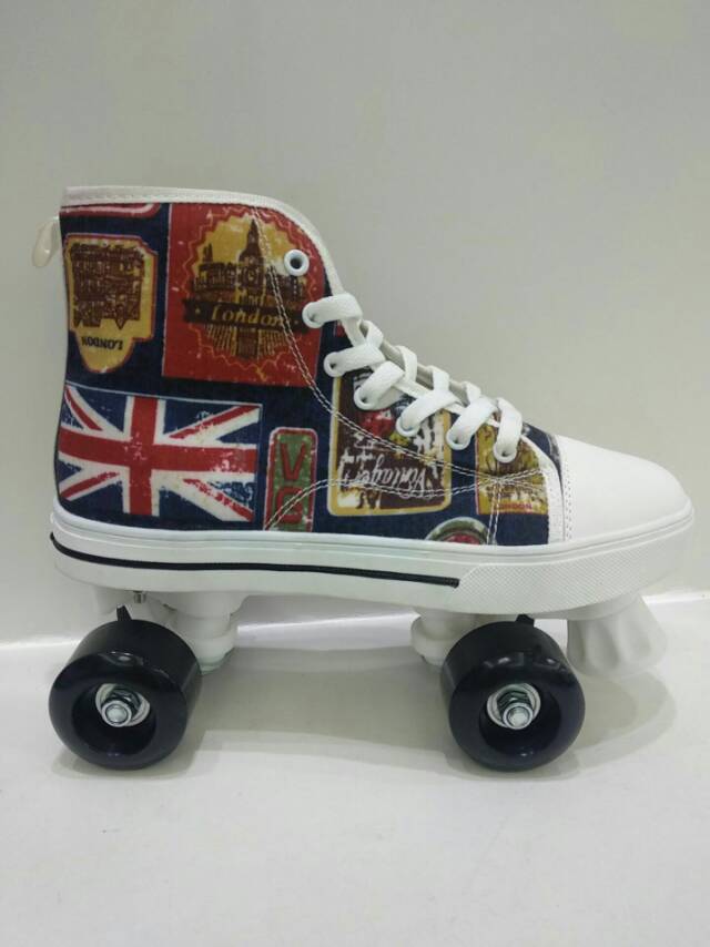 Children's roller skates can be adjusted Specification drawing