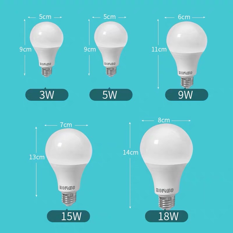 White Light Led Lamp Energy-Saving Lamp Screw Lamp Specification drawing