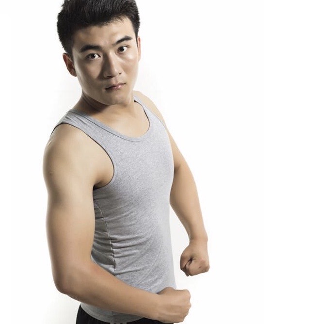 Men's Halter Top Pure Cotton Striped Fashion Undershirt Loose Hurdles Summer Youth Sport Ribbed Breathable Base