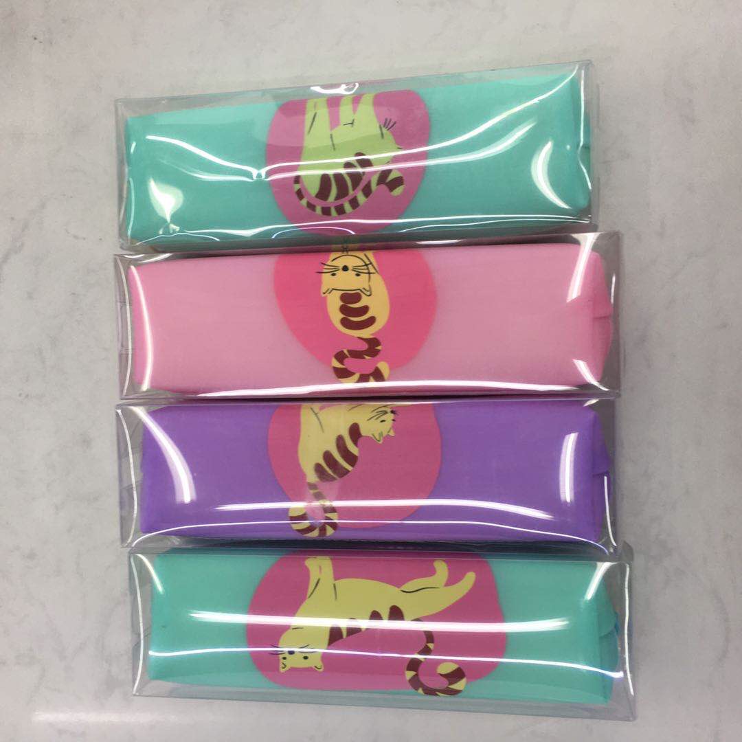 笔袋小学生可爱创意猫帆布笔袋儿童简约小清新女孩少女心笔袋