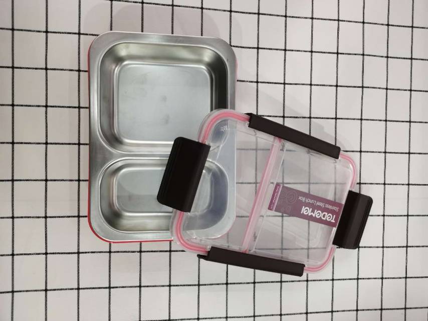 Yiwu Good goods: Separated lunch boxes for office workers and students, cafeteria with cutlery boxes, cutlery boxes details Picture
