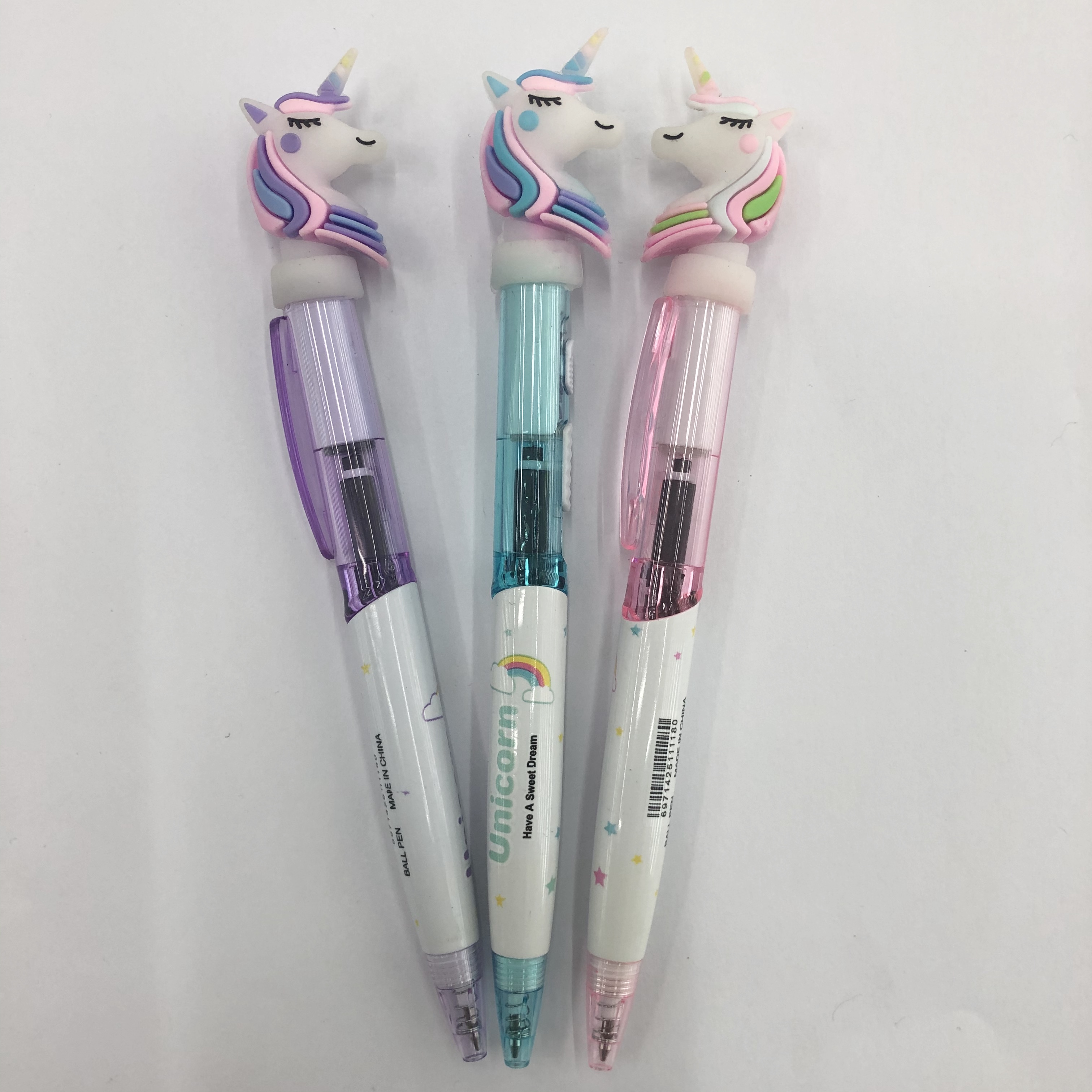 卡通学生圆珠笔按动圆珠笔油笔定做