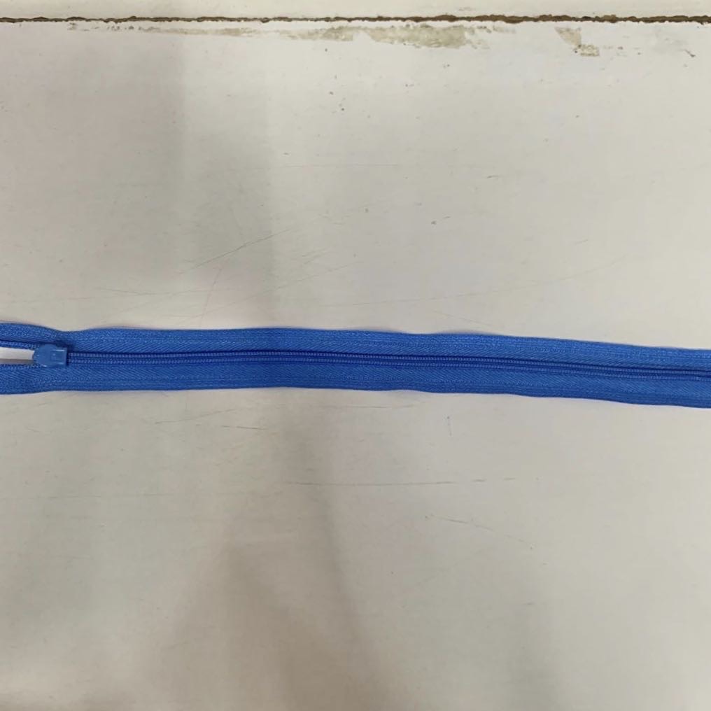 Pants zipper accessories Nylon zipper closed short pull lock clothes pocket men's trousers front zipper light blue zipper