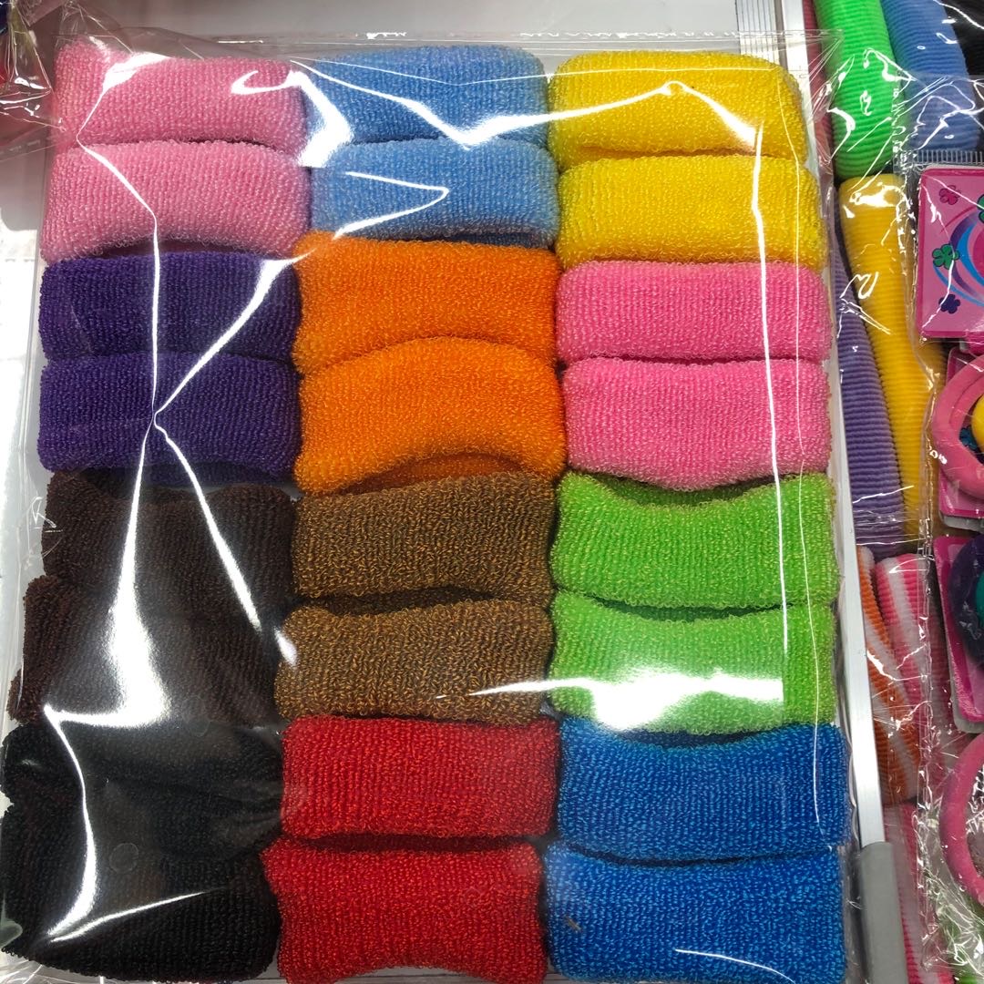 Manufacturers direct comfortable multicolor jointless hair ring lovely simple high elastic rubber band hair cord thumbnail