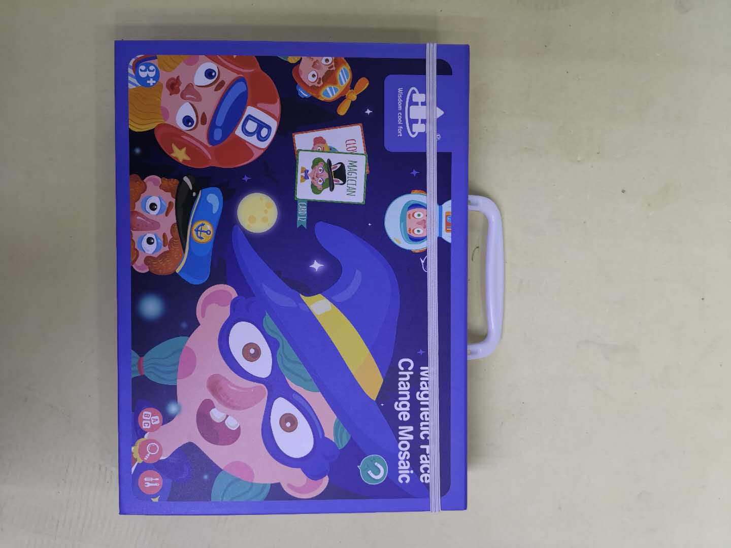Children's magnetic jigsaw puzzle educational toys for boys, girls, babies aged 3 to 4 to 6, develop intelligence and brainpower. Magnetic jigsaw puzzle fun, character face-changing