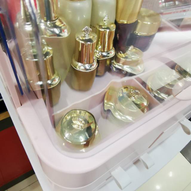 Internet Red Cosmetics Storage Box Dustproof Large Capacity Home Desktop Arrangement Vanity Lipstick Skin Care Shelf Specification drawing