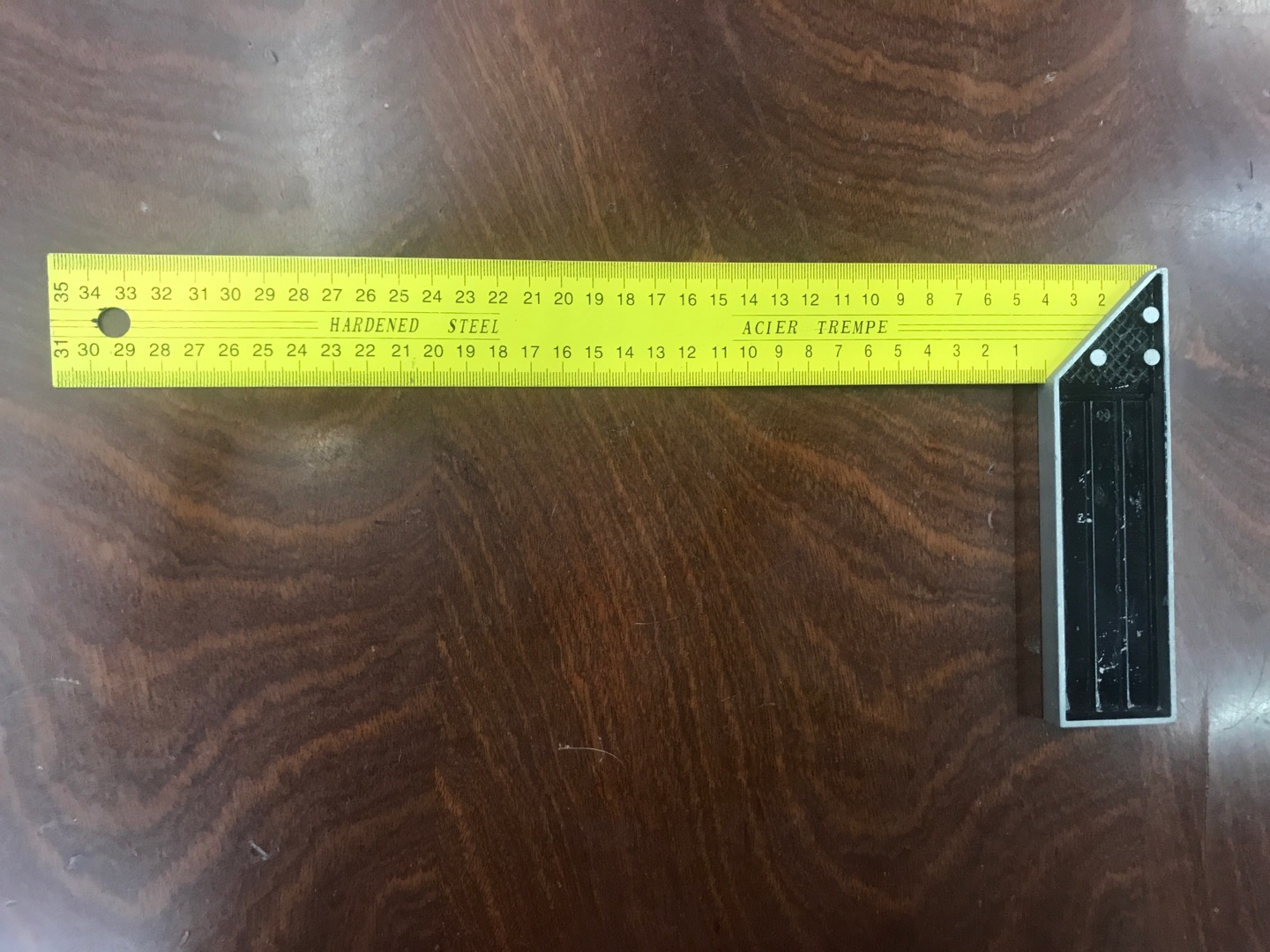 黄色木工直角尺90度角尺多功能角度万用拐尺高精度尺子不锈钢画线工具