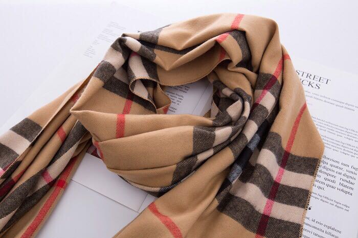 Camel Classic Plaid Scarf Burst Imitation Cashmere Pulled Hair British Fringe Shawl Office Autumn And Winter Warmth details Picture