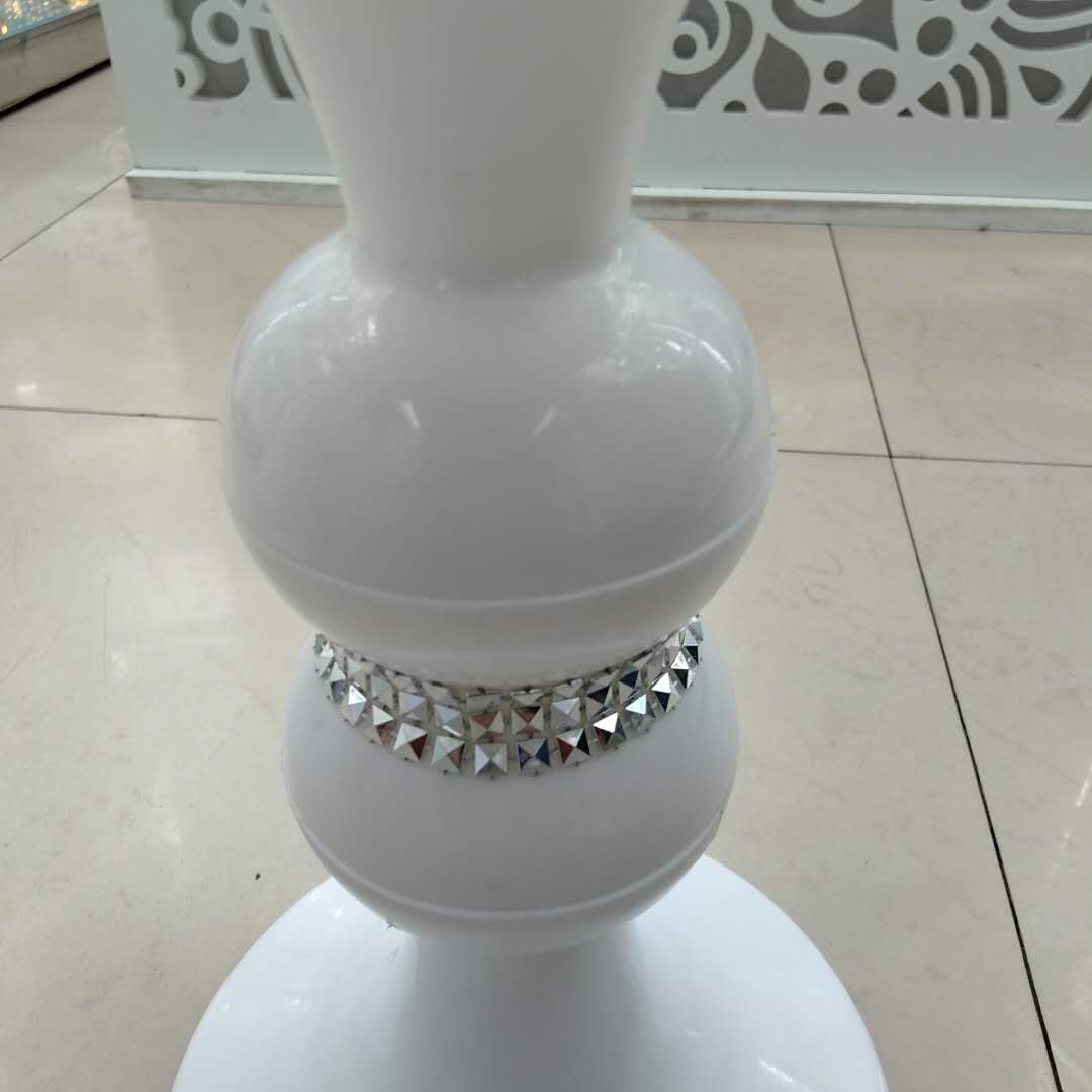 塑料PPC管柱形插花摆件客厅卧室书房小摆设细节图