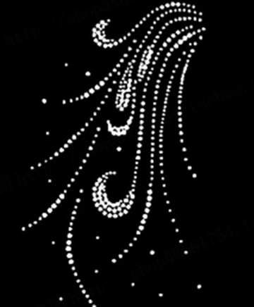 2MM烫图文字标识烫钻图形水晶玻璃钻服装配饰