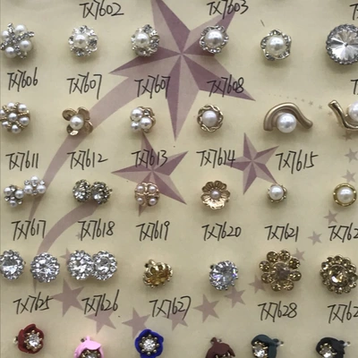 Gold Alloy With Pearl Corsage Garment Decorative Accessories Simple Dress Buckle
