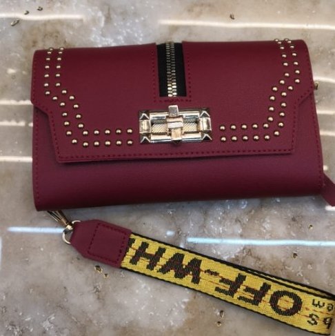 Red Purse Women's Purse Clutch Bag Elastic Fabric