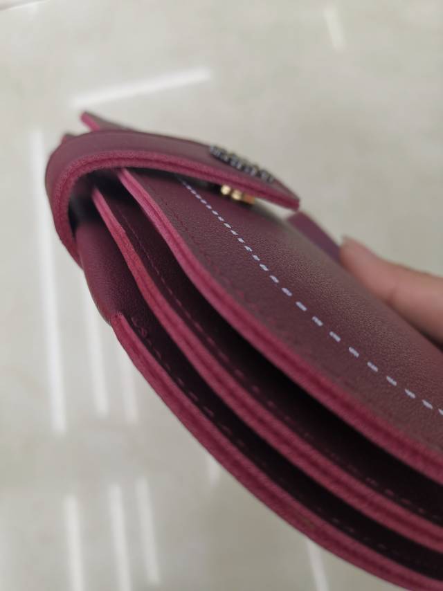 Korean Version Of Women's Long Wallet Ultra-Thin Solid Color Hand Large Capacity Card Bag Specification drawing