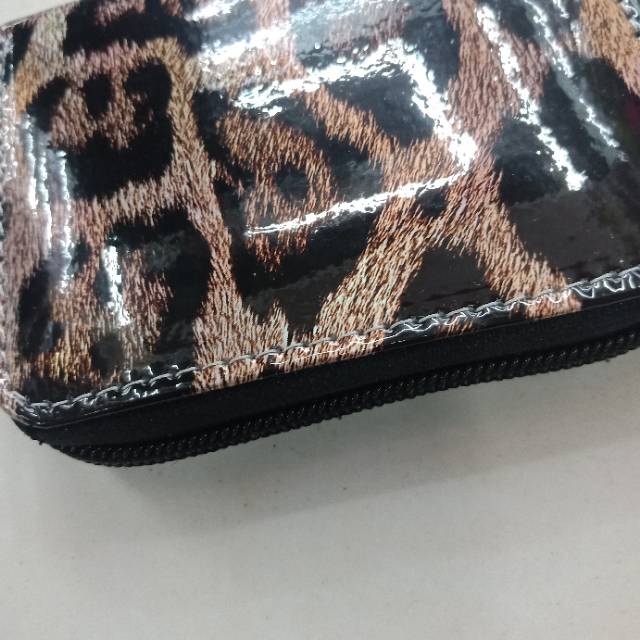 Ladies' reflective leopard print coin purse small bag 1103 Specification image