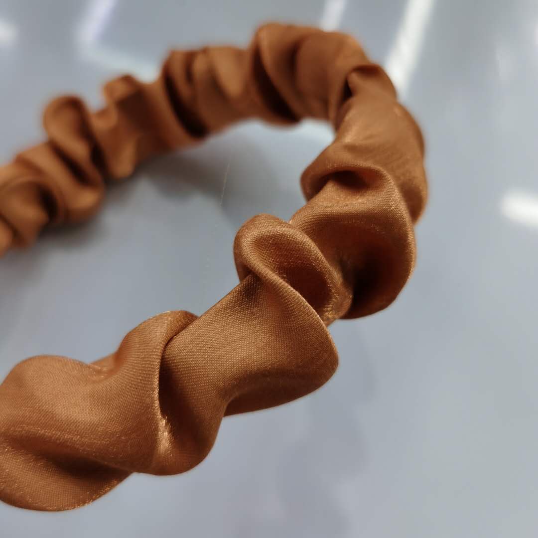 韩版时尚洋气百搭女士布艺头饰纯色雪纺发箍细节图