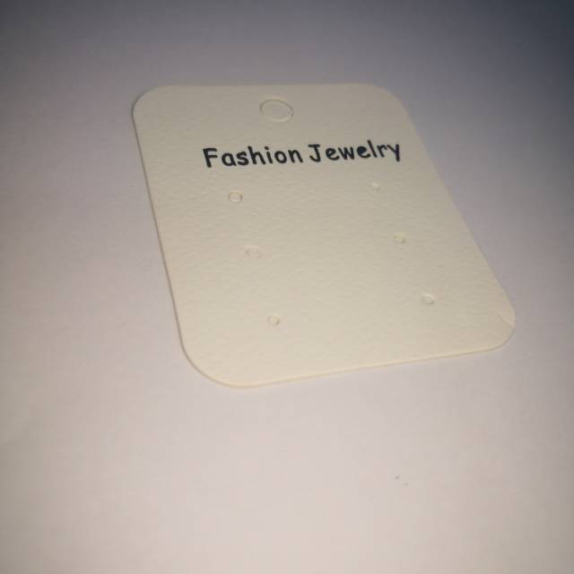 Factory direct sales of paper card accessories, customized earring card paper tags, white square details Picture