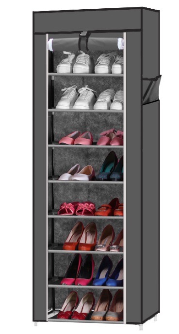 收纳布衣橱鞋架T-1099单色九层鞋架