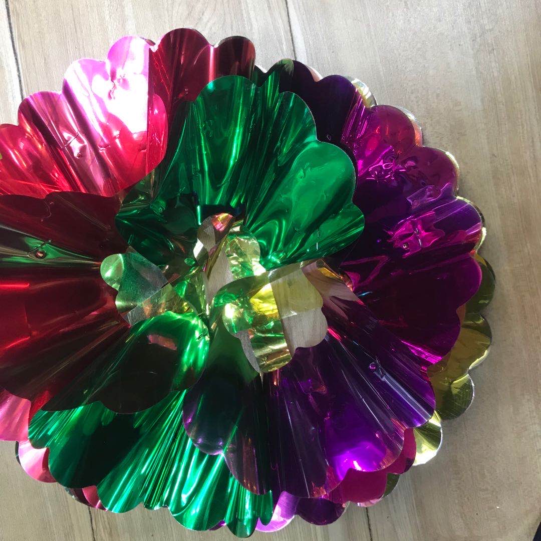 圣诞挂件PET拉花单色彩色节日用品厂家直销批发产品图