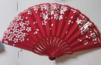 Fan Folding Fan Chinese Style Female Brilliant Cherry Blossom Small Portable Folding Fan Ancient Style Cheongsam Mini Dragon Fan details Picture