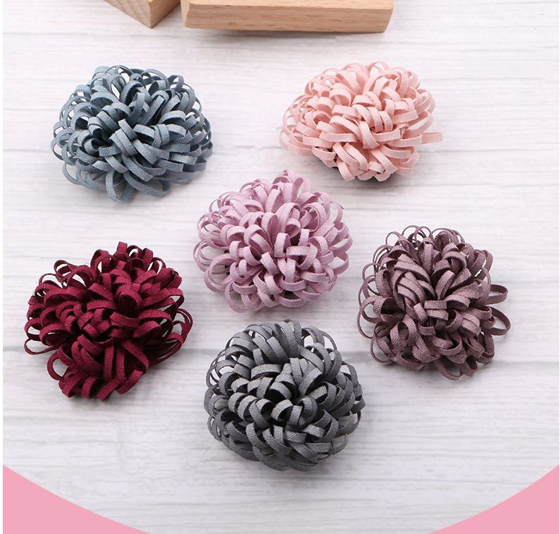 Korean cotton cut silk flower headwear and clothing with decorative accessories