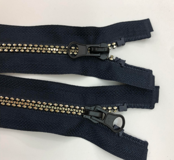 5#金属铜拉链开尾顺滑防爆服装门襟拉链产品图