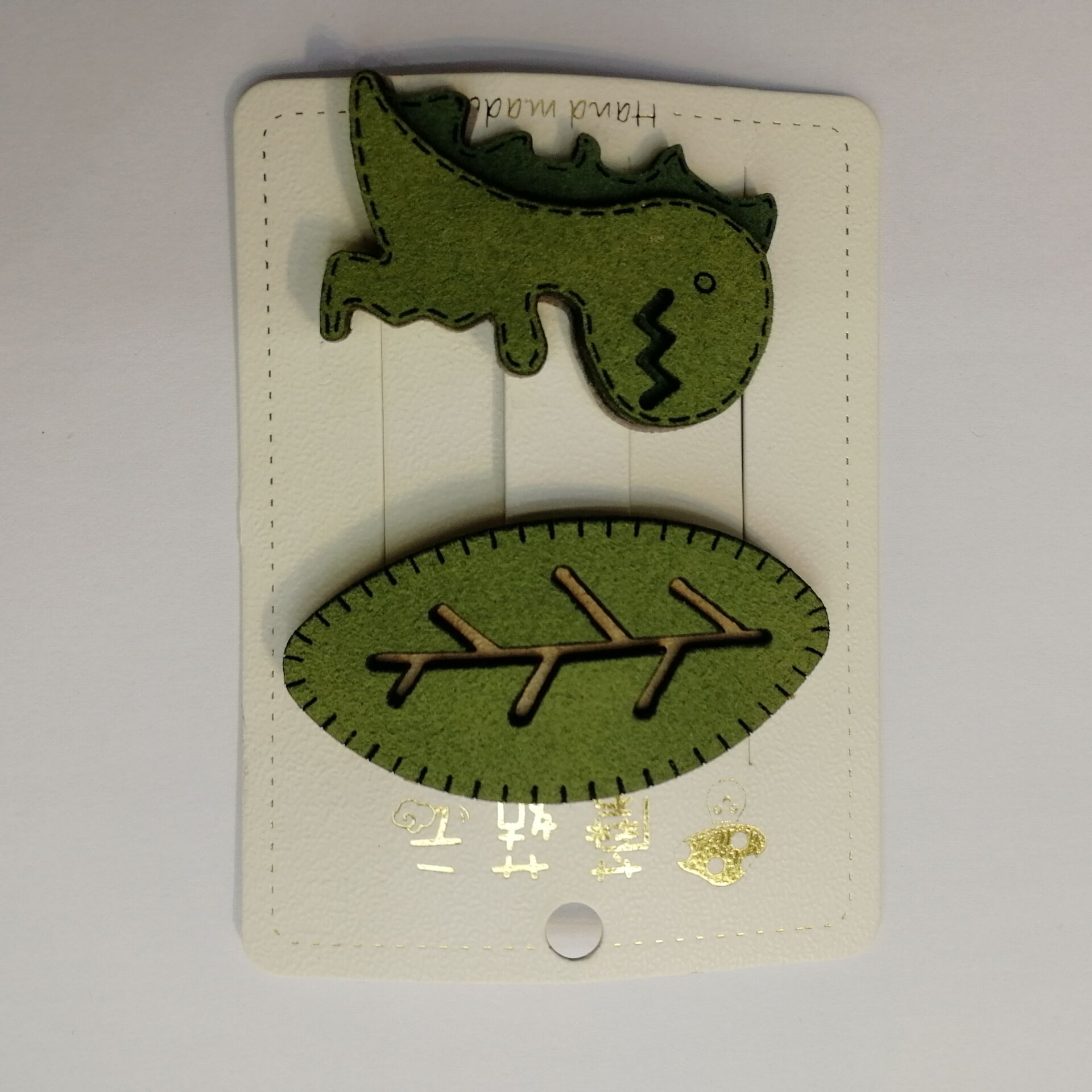 Korean Version Of Fashion Kawaii Dinosaur Cute Girly Style Headdress Hair Card details Picture