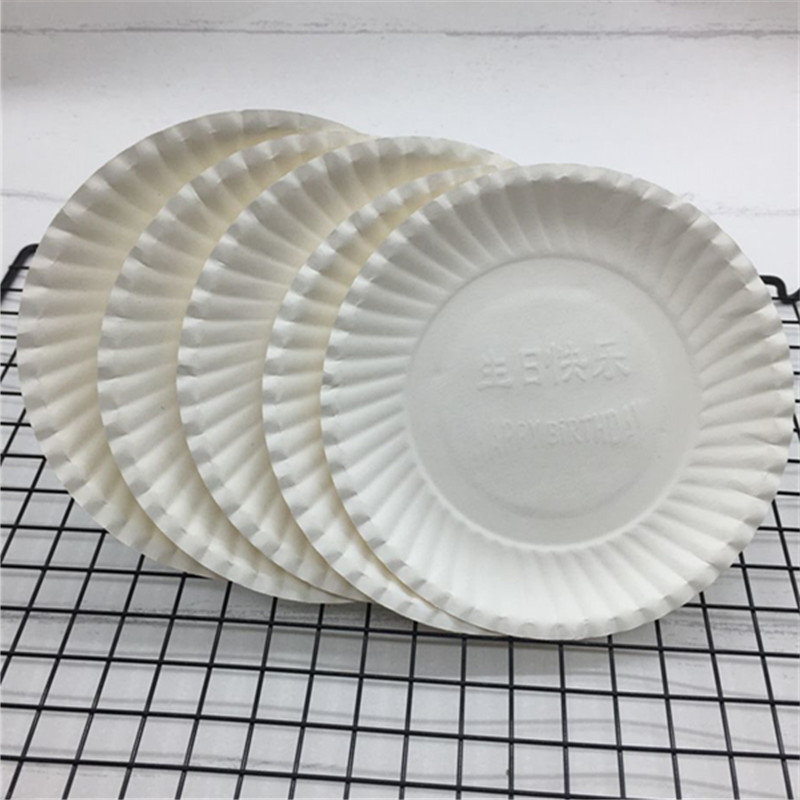 蛋糕餐具盘塑料一次性碟套装生日蛋糕纸盘甜品盘一次性长方形蛋糕纸盘