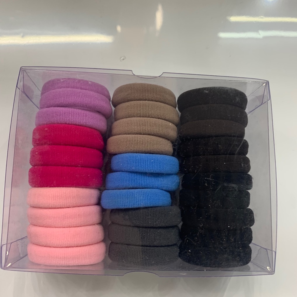 Factory direct sales of high-elasticity seamless hair bands, solid color versatile leather band Wenying accessories