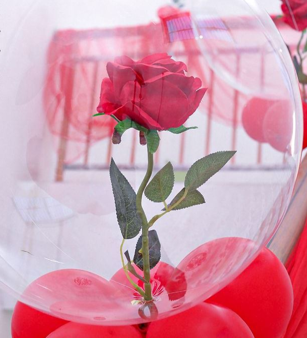 Wedding staircase handrail decoration, bride's wedding room decoration, creative red gauze, romantic gauze curtains, a comprehensive collection of wedding supplies details Picture