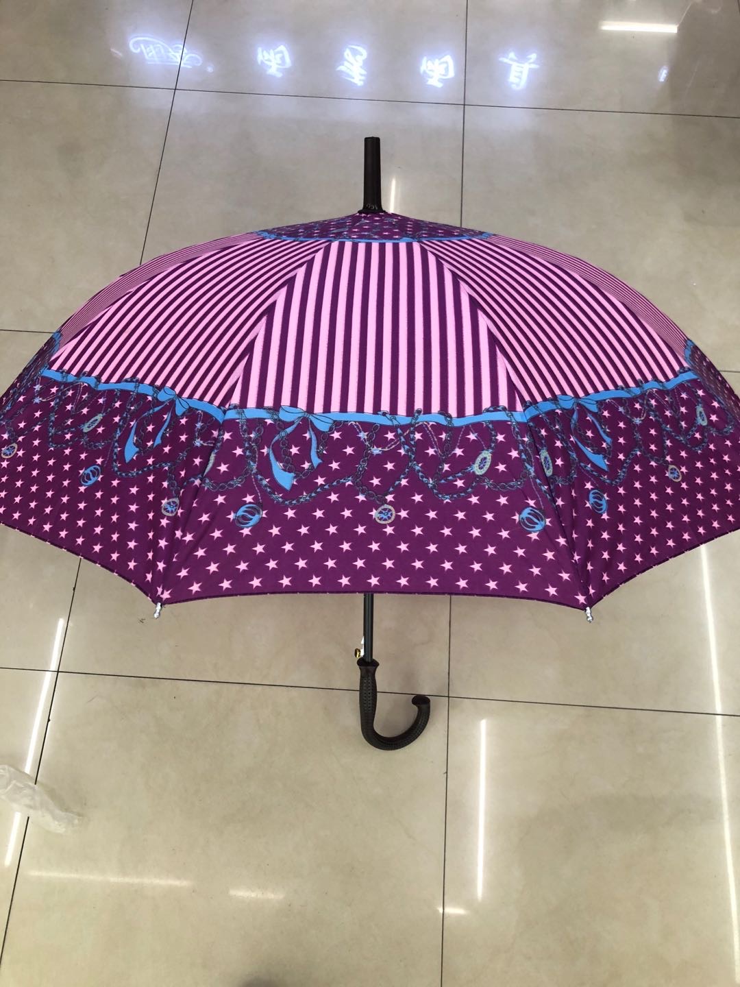 10Kpg Cloth Umbrella Long Handle Umbrella Safety Handle