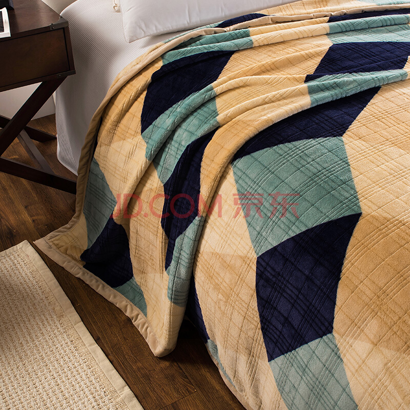 真爱家纺毛毯被子法兰绒夏季薄款双人空调毯单人沙发办公室午睡盖毯子详情图3