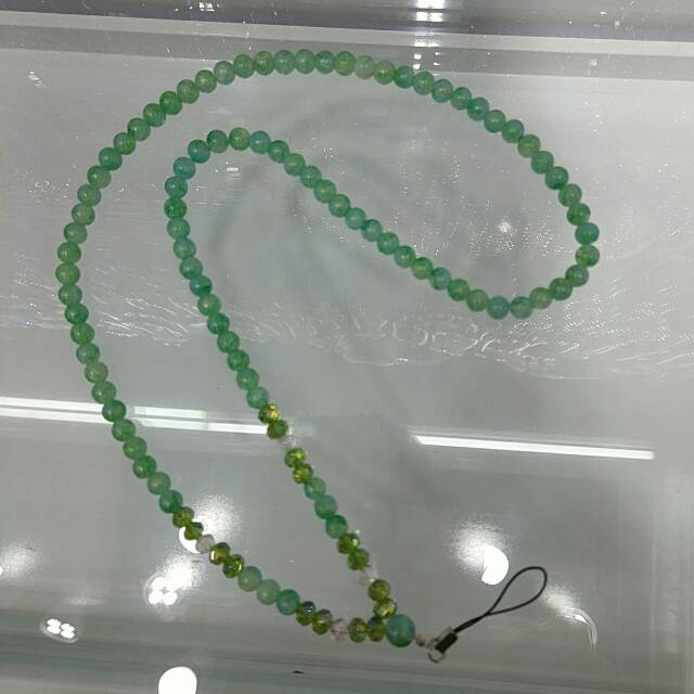 A simple and elegant birthday gift for girls from Jiuxiang Accessories -0111, featuring a glass imitation pearl ID card hanging rope and chain