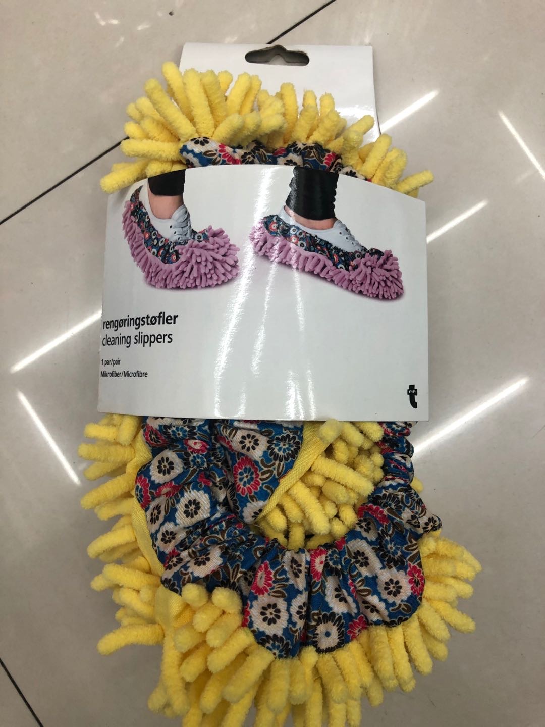 家用雪尼尔鞋套客厅脚套毛绒客人拖清洁脚套拖