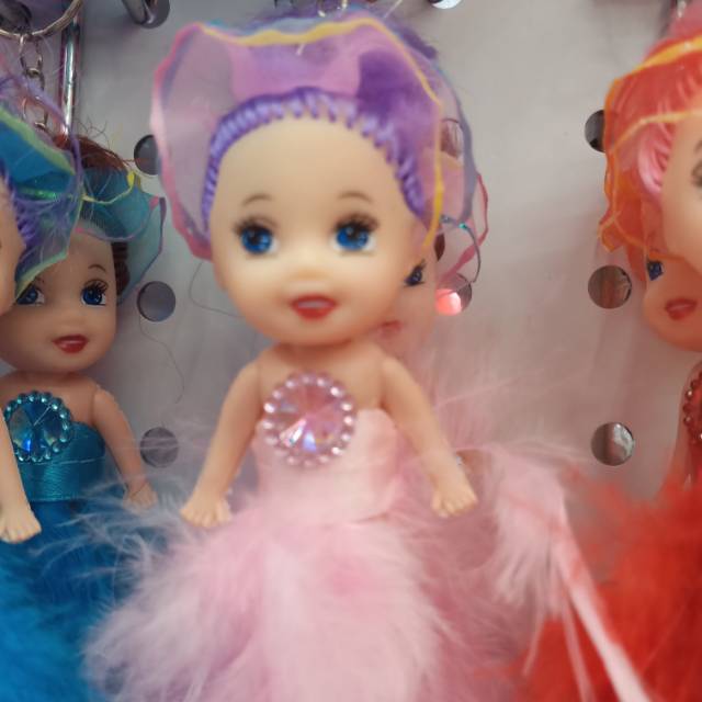 Doll Keychain Cute Princess Girl Bag Hanging Accessories Children's Schoolbag Doll Small Pendant Handmade Doll details Picture