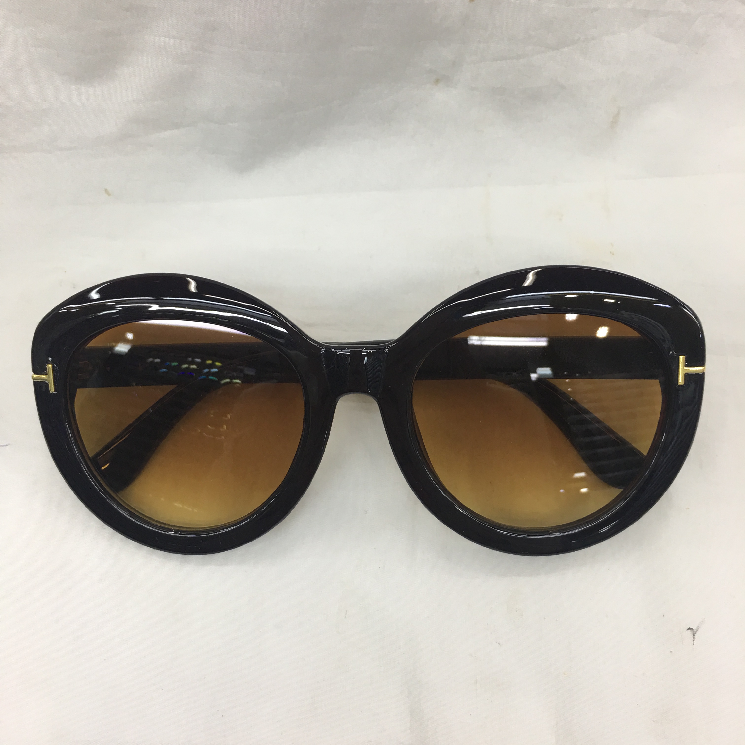 New Korean version of trendy UV-resistant sunglasses for women, fashionable round face eye protection glasses