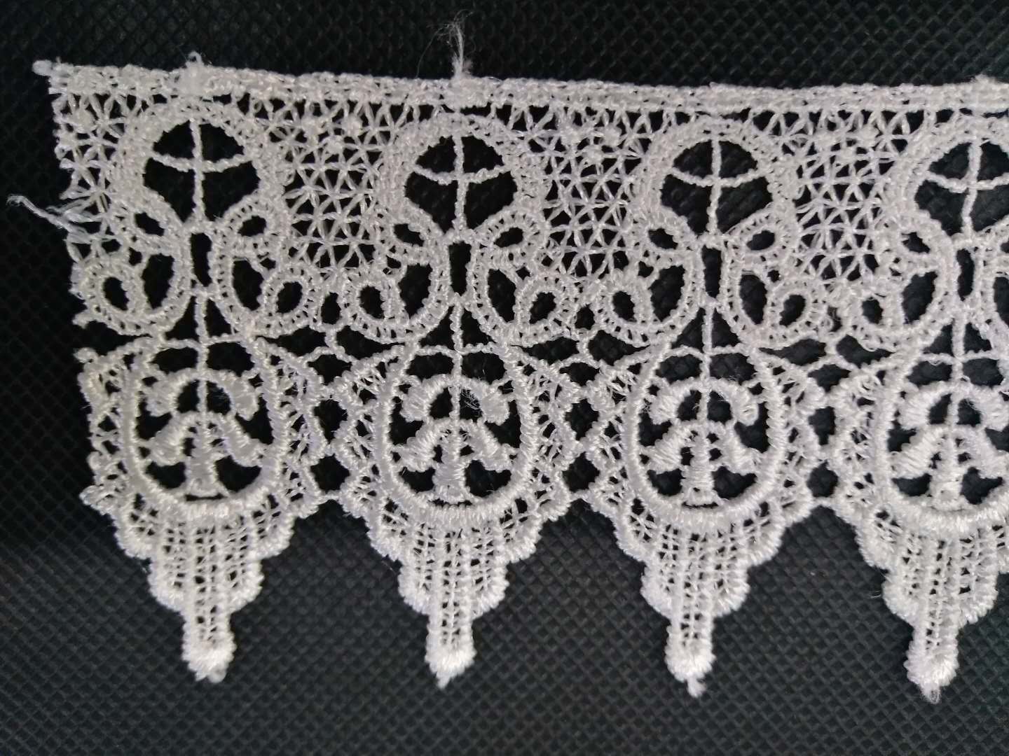 Guangdong lace, milk silk lace, water-soluble embroidery lace, clothing, curtains, home soft decoration lace details Picture