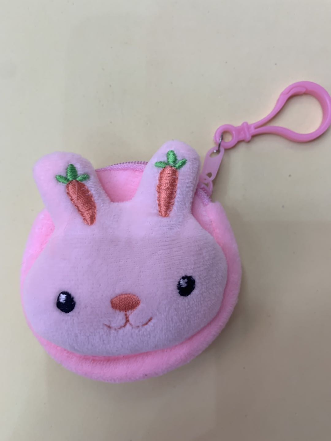 A stuffed purse for children and girls. A collection bag for odds and ends